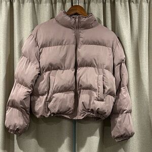 SHEIN Mauve Puffer Jacket